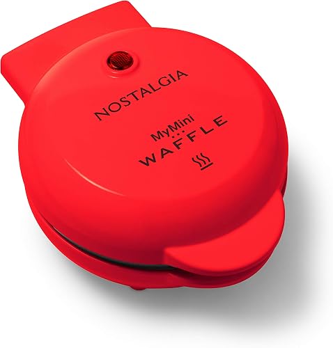 Nostalgia MWF5RD waffle iron, Red
