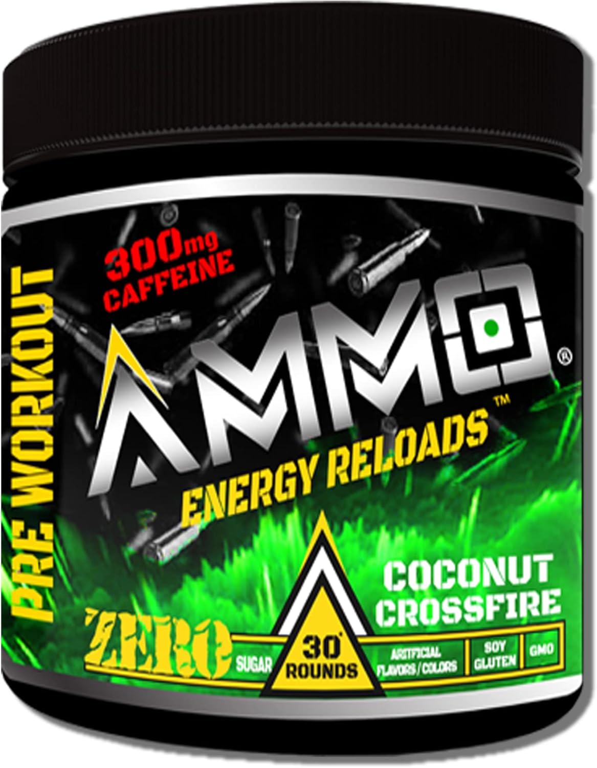 AMMO ® Energy Reloads™ Pre Workout Powder 300mg Caffeine