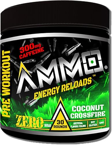 Miniatura 7 de AMMO  Energy Reloads - Polvo para preentrenamiento, 300 mg de cafeína, cero azúcar, aminos vitales y electrolitos, sin sabores ni colores