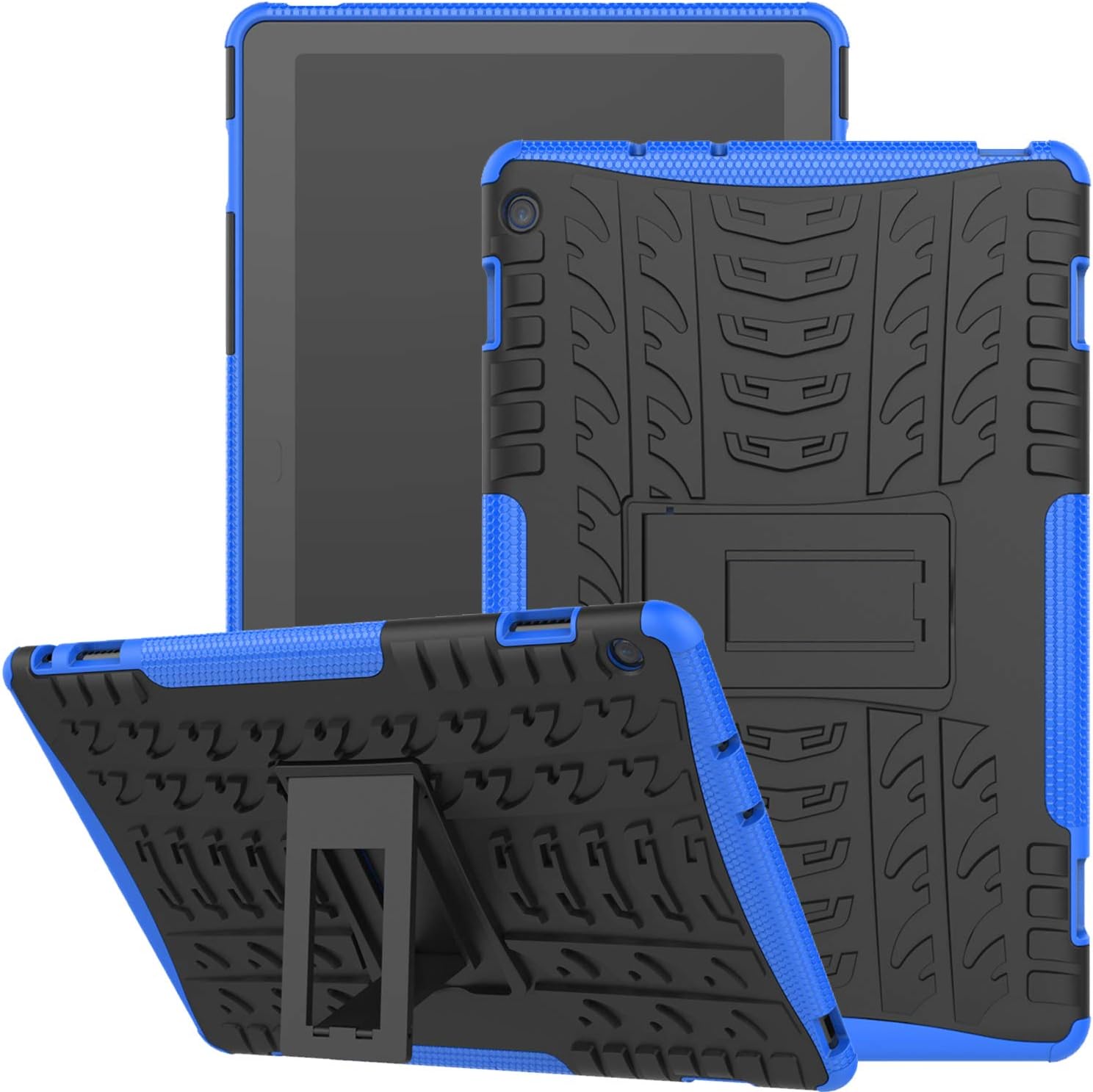 Huawei Mediapad M3 LITE 10 Case, Jhxtech Armor Style Hybrid PC + TPU Protective Kickstand Case Cover with Stand for Huawei Mediapad M3 LITE 10 inch Tablet (blue)