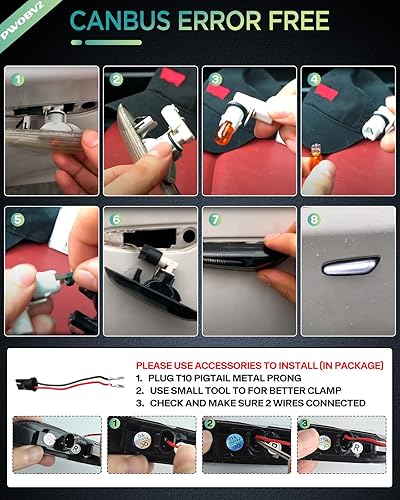 Miniatura 5 de Luces LED secuenciales de marcador lateral para BMW E90 E91 E92 E93 E46 E60 E61 E81 E82 E87 E88 E83 X3 E84 X1 325i 328i 335i 328i, lente ahumada,