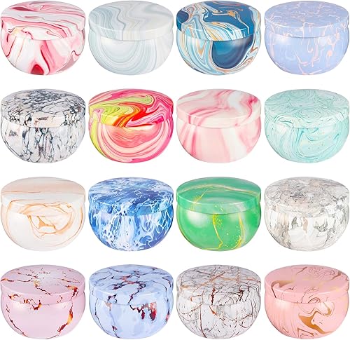 Juego de 16 velas perfumadas de regalo para mamá, mujer, aromaterapia de 2.5 onzas para el baño en casa, yoga, velas de cera de soja natural,