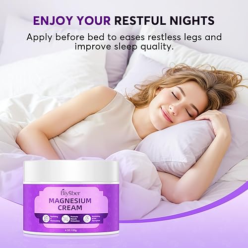 Miniatura 2 de Crema tópica de loción de magnesio para dormir mantequilla corporal de magnesio natural para un sueño dulcecalambres en las