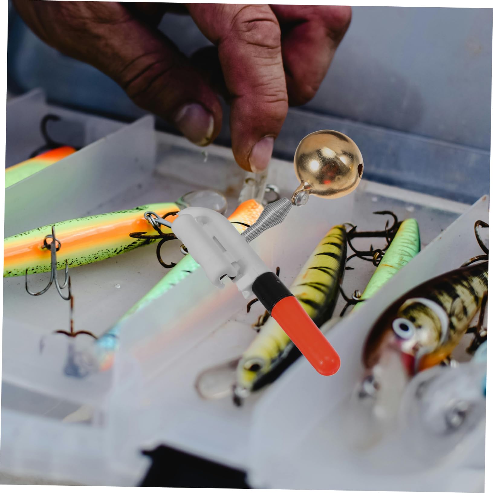 BESPORTBLE Barra Luminosa De Pesca Lámpara De Pesca para Cañas De Pescar Artilugios De Pesca Alarma De Caña De Pescar Caña De Pescar Luz Alarma De Mordedura De Pesca Abdominales