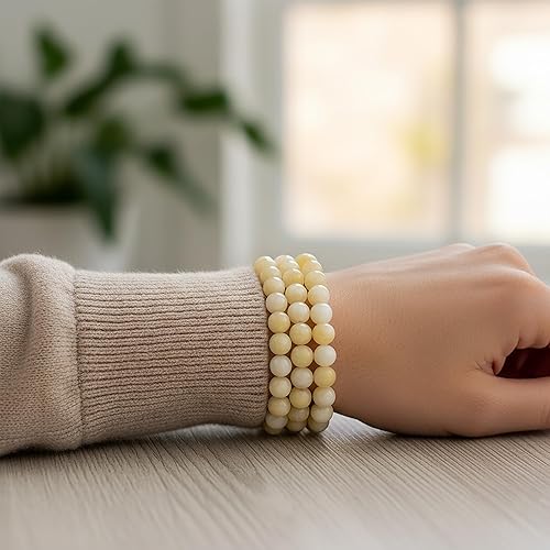 Vista 56 de Bling Jewelry Juego de 3 pulseras elásticas unisex apilables con cuentas redondas de 0.315 pulgadas para mujeres, adolescentes y hombres, multihebra