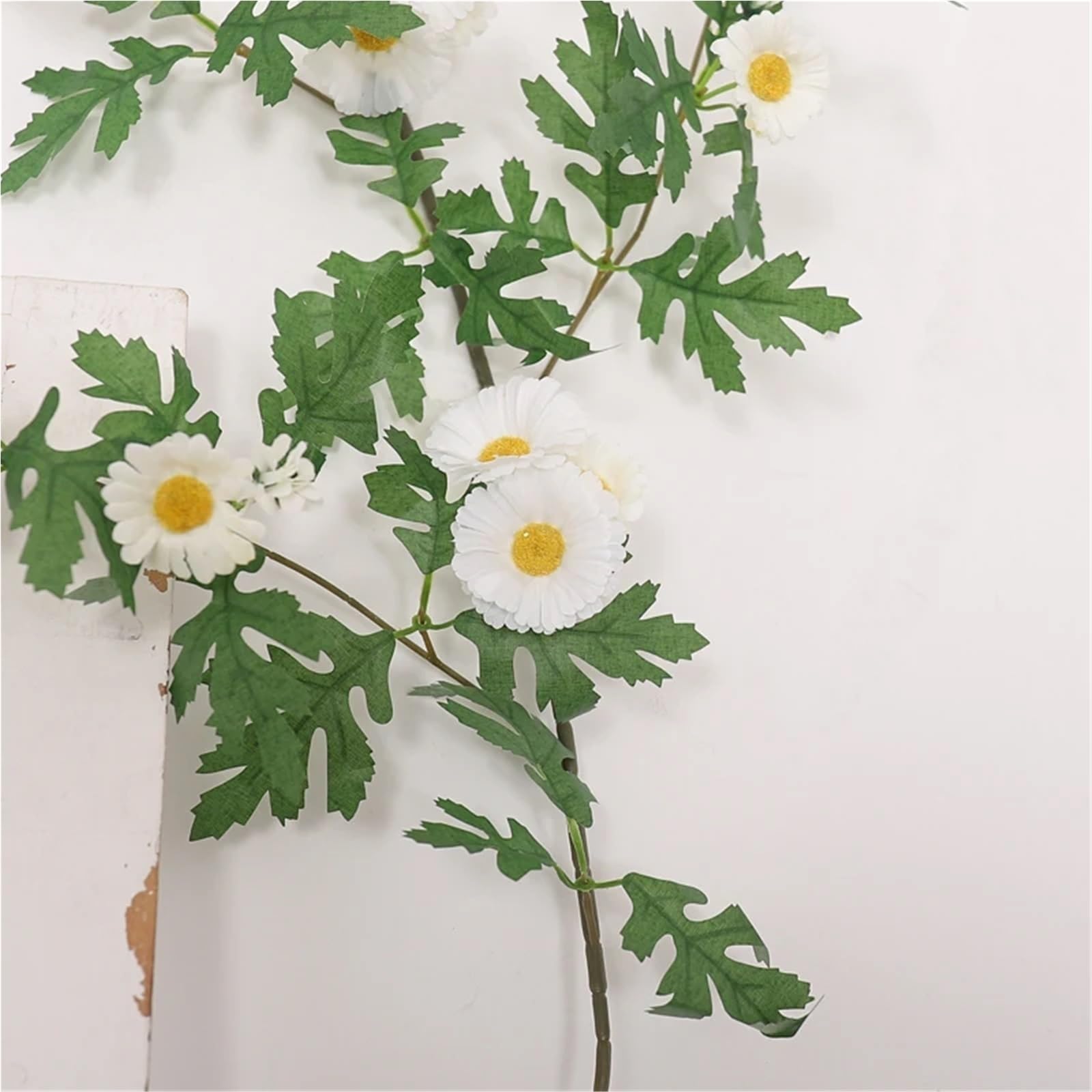 Künstliche Greenery Girlande künstliche Blumen, Girlande Daisy Rattan Wand Hochzeit Party Hotel Home Büro Wohnzimmer Dekoration for Dekoration(Oranje,1pcs)