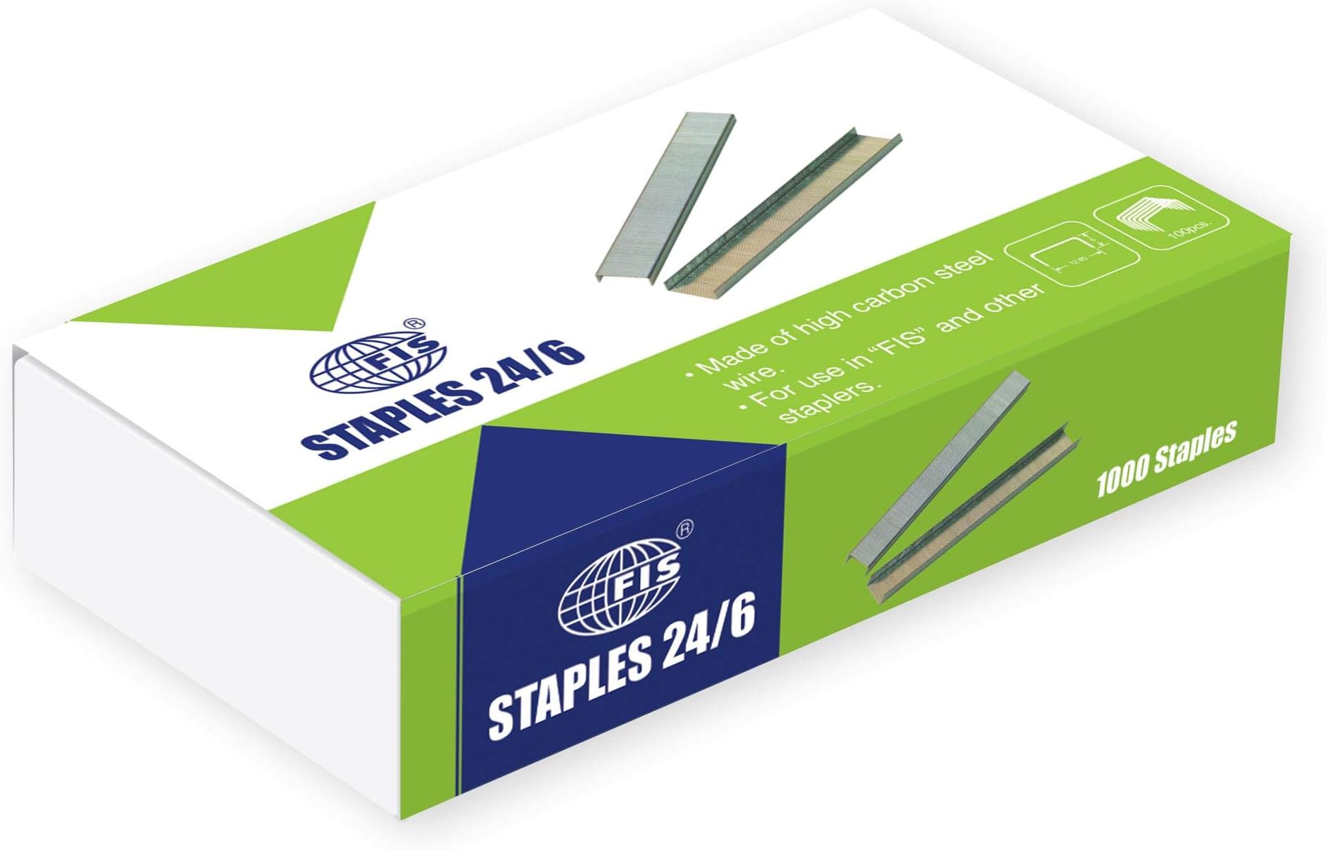 FISStapler Pins No.24/6 Size, 1000 Staples - FSSN241000