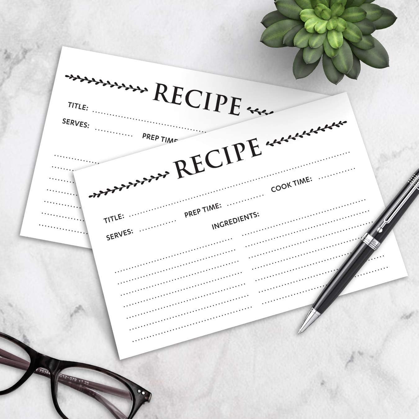 Recipe box and cards and dividers recipe card box recipe card holder