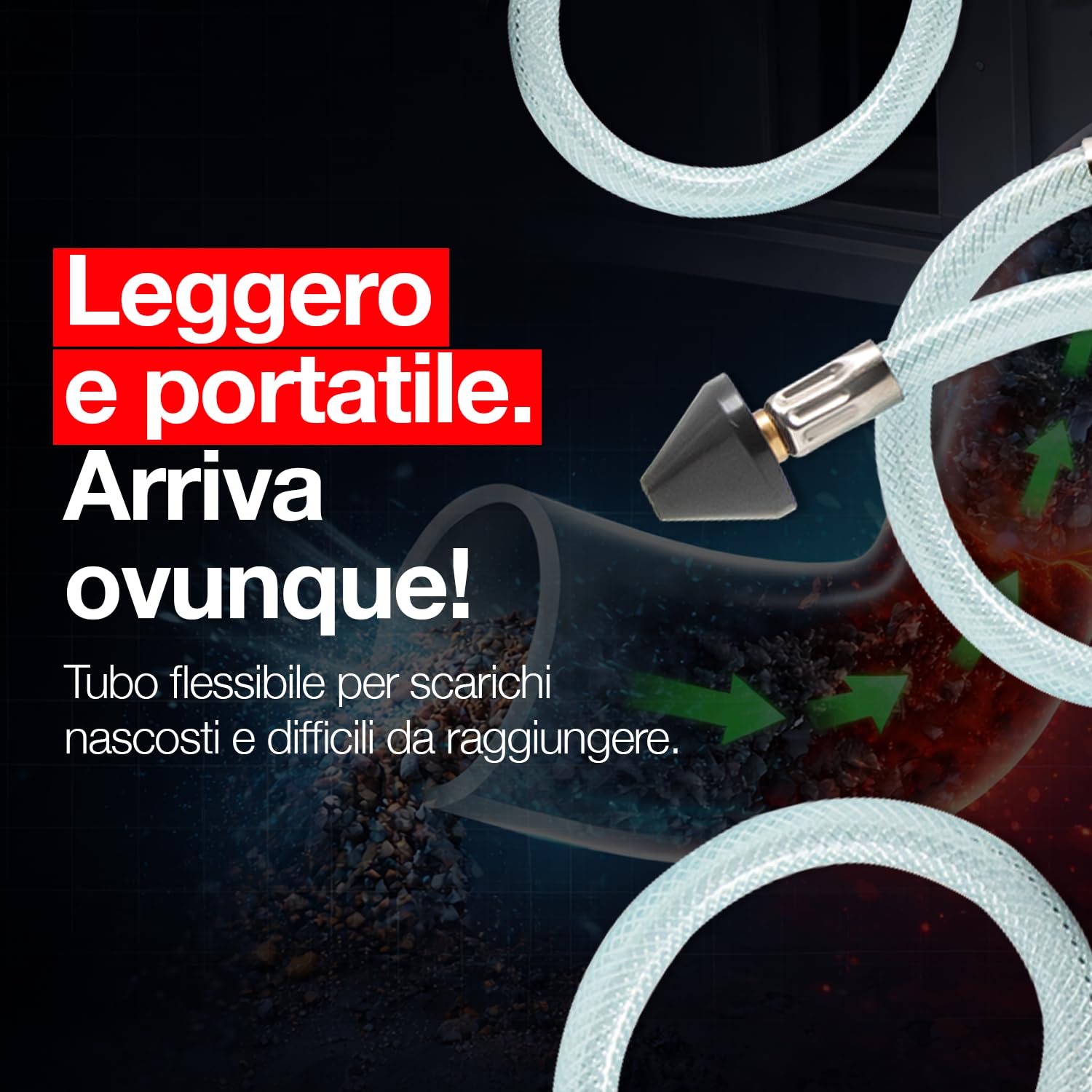 Errecom Drain Shot, Pistola Pulizia Scarico Condensa Climatizzatori – Professionale, Leggera e Portatile sblocca gli scarichi condensa ostruiti, Cartuccia CO2 da 16 g inclusa