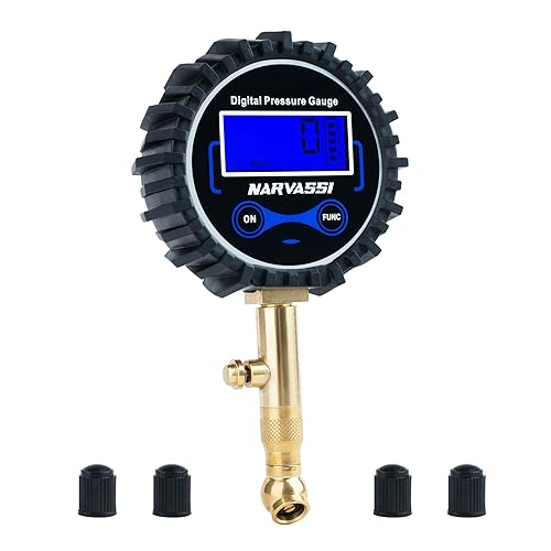 Medidor digital de presión de neumáticos para automóviles (0-250 PSI) Medidor de neumáticos para automóvil, SUV, camión y motocicleta Manómetro de