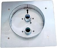 Vista 6 de Paquete de 1 placa de montaje de calentador diésel para base de calentador Eberspacher Webasto, placa de suelo, torreta de acero inoxidable plateado