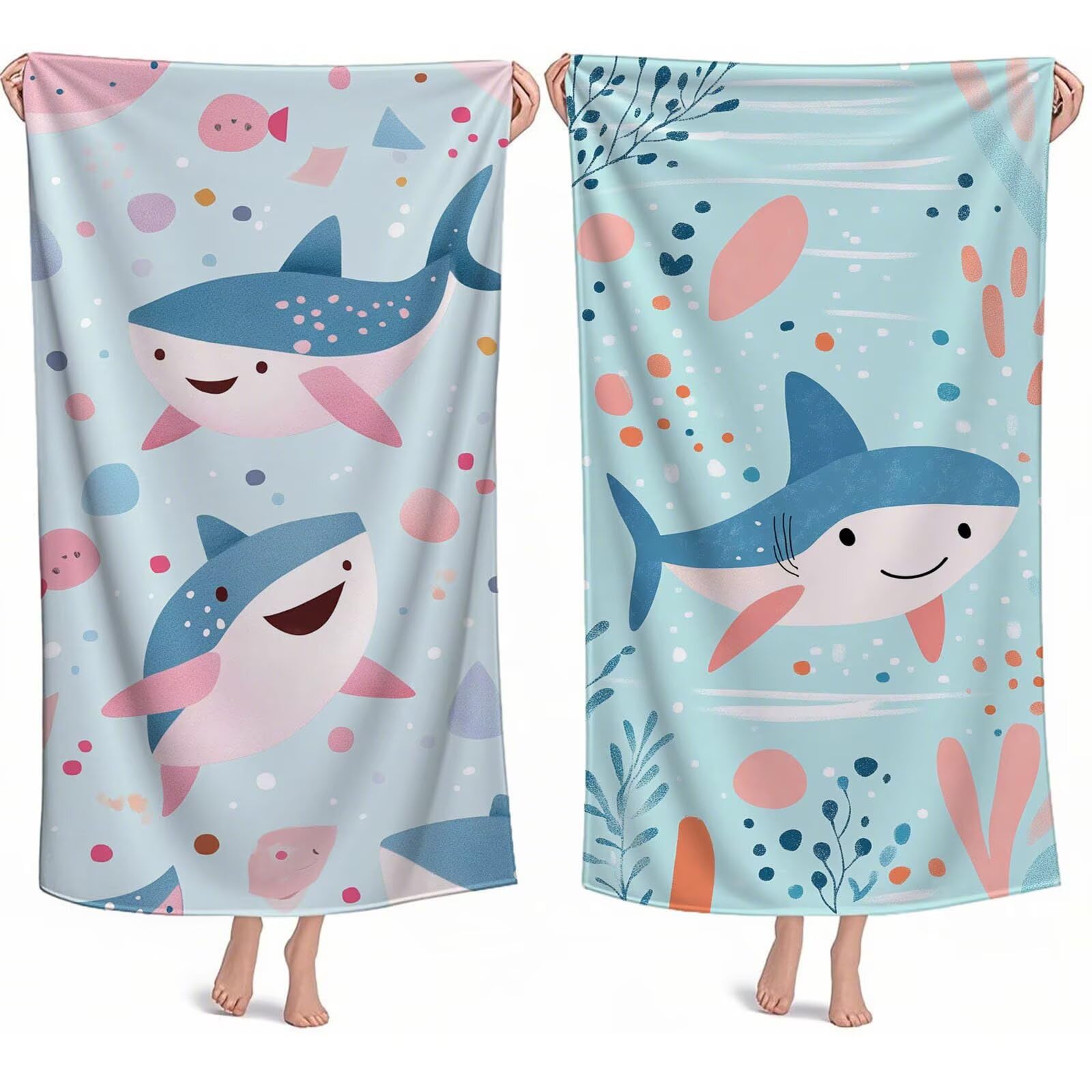 Ręczniki z mikrofibry, delfin, ręcznik plażowy, duży 100 x 180 cm, ręcznik sportowy, szybkoschnący, chłonny, ręcznik plażowy, mata plażowa, koc piknikowy na podróż, kemping, wakacje, M-744