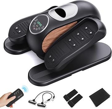 UTRYUP Under Desk Elliptical Machine, Electric Elliptical Machine While Sitting for Seniors with Remote Control, 12-Speed Adjustable & Quiet Operation, Compact Pedal Exerciser for Home or Office Use
