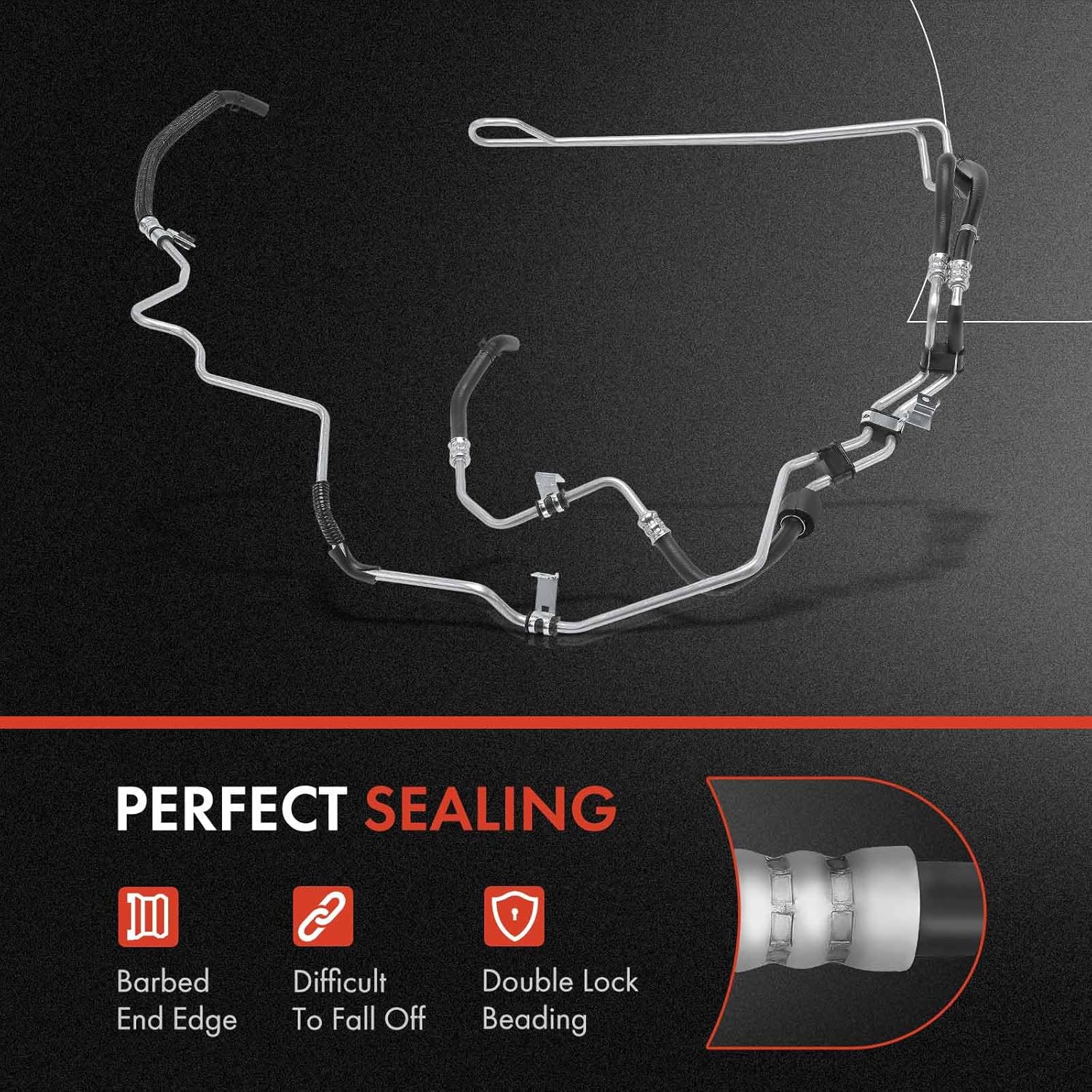 A-Premium Power Steering Hose Return Hose Line Assembly Compatible with Chrysler 200 2013-2014 & Dodge Avenger 2012-2014, Cooler Tube, Replace# 68081024AH