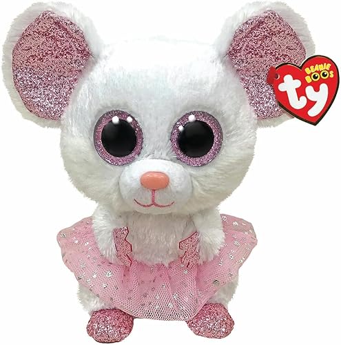 Miniatura 1 de Ty UK Ltd 36488 Nina Mouse con Tutu Beanie Boo Medium Med, Multicolor
