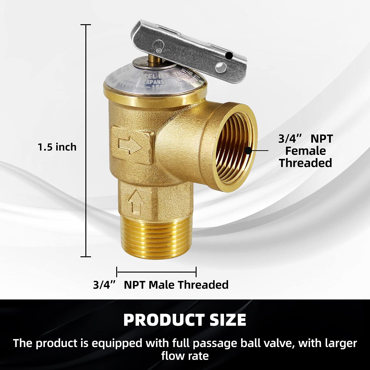 Dimensions of VAV Pressure Relief Valve