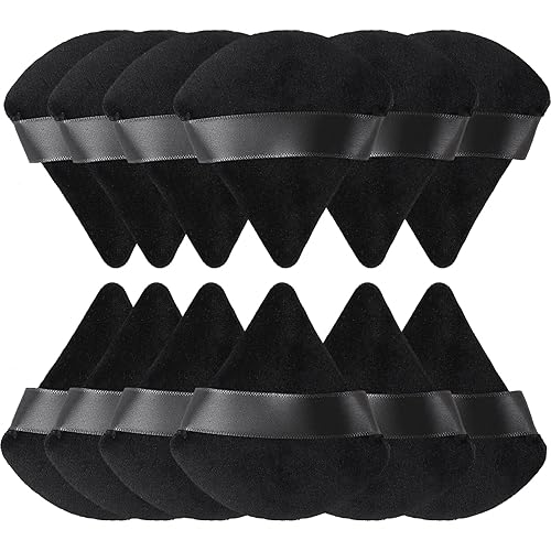 Esponja cosmética de terciopelo con forma de cuña, suave y triangular, para contornear debajo de los ojos y las esquinas, herramientas de maquillaje