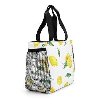 デジモン　レア　保冷バッグ　ランチバッグ Amazon｜ランチバッグ レモン柄 お弁当バッグ トートバッグ 保冷