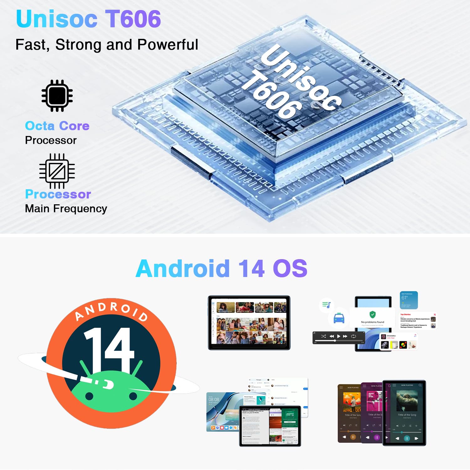 DOOGEE T10S Tablet Android 14, 11GB RAM+128GB ROM(TF 1TB), Tablet 10 Pollici, Octa-Core, 6600mAh, Dual 4G LTE/SIM, 8MP+5MP Fotocamera, Tablet in Offerta, TÜV SÜD Protezione Occhi, Widevine L1