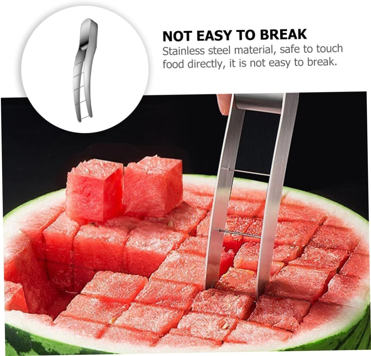 Stainless Steel Watermelon Cutter Kitchen Gadget Xmas Fruit Slicer