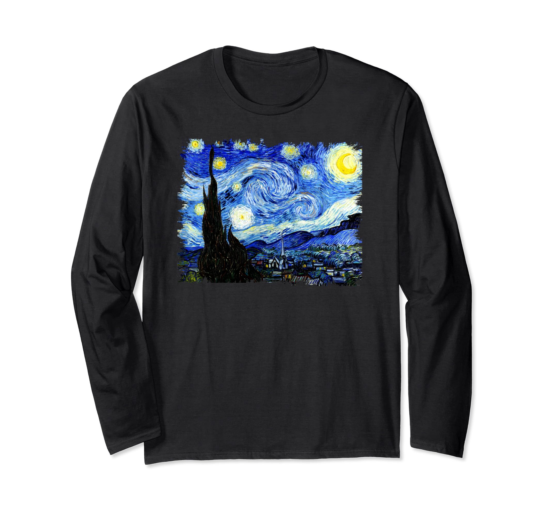 Amazon | ゴッホ 星月夜 長袖Tシャツ | Tシャツ・カットソー 通販