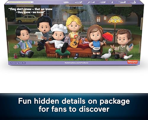 Miniatura 6 de Little People Collector Friends TV Series Special Edition Figure Set for Adults & Fans, 6 Characters in a Display Gift Package