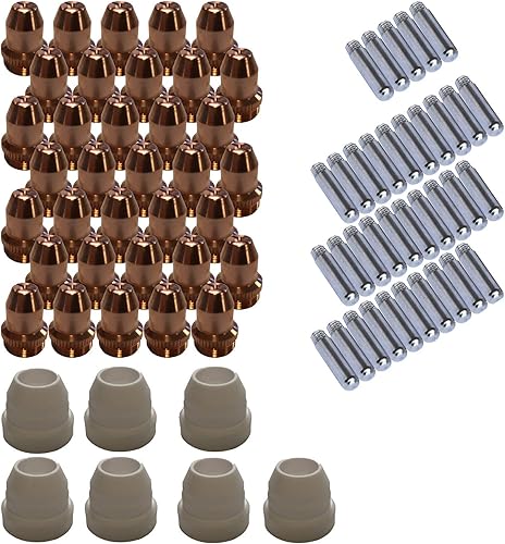 Lotos Juego de consumibles para cortador de plasma para color marrón LT5000D y marrón CT520D (77 piezas)