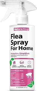 Flea Spray for Home, Fast-Acting Flea Killer for Carpets, Furniture & Pet Bedding, 16 oz (475mL)