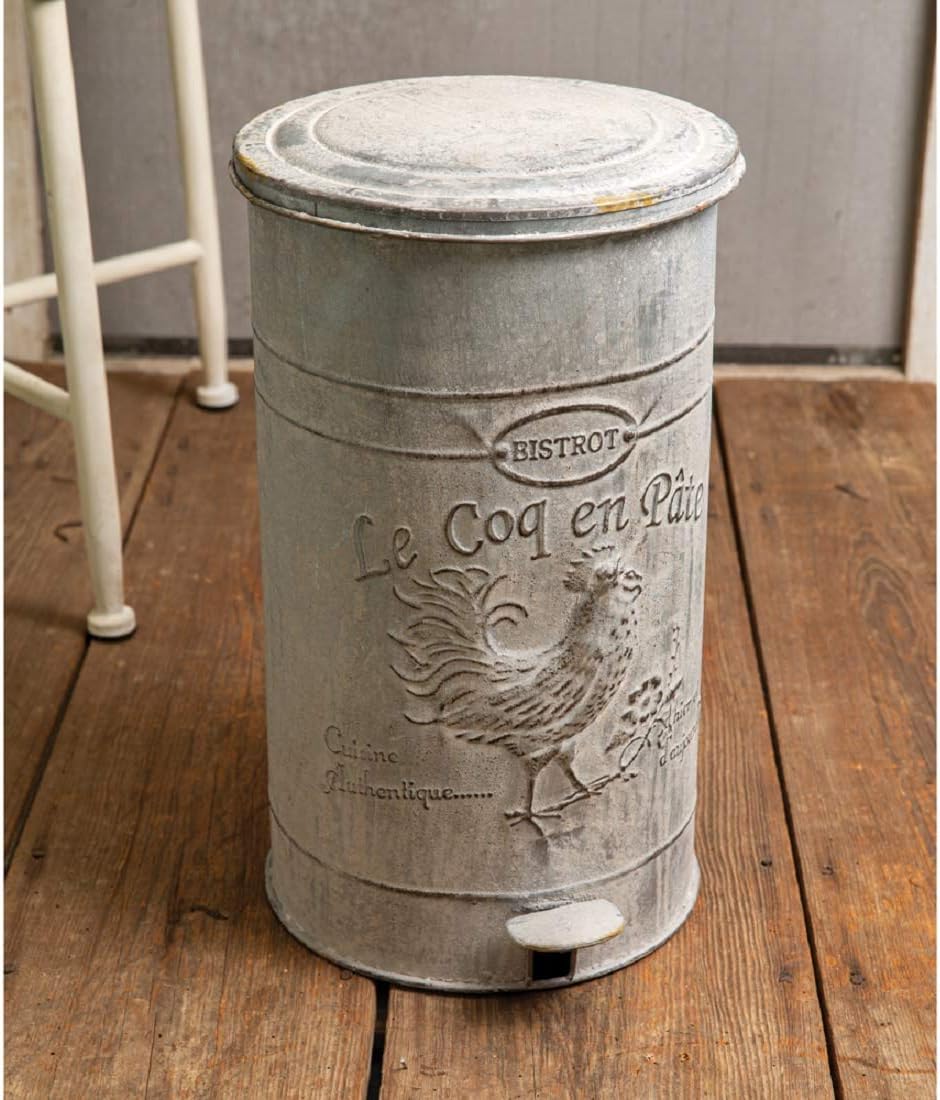 CTW Home Collection Rooster Trash Bin Kitchen Supplies, 11