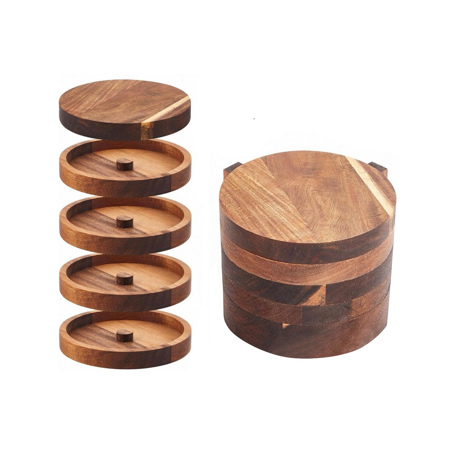 Plateau de garniture en bois pliable pour bar et boissons mélangées