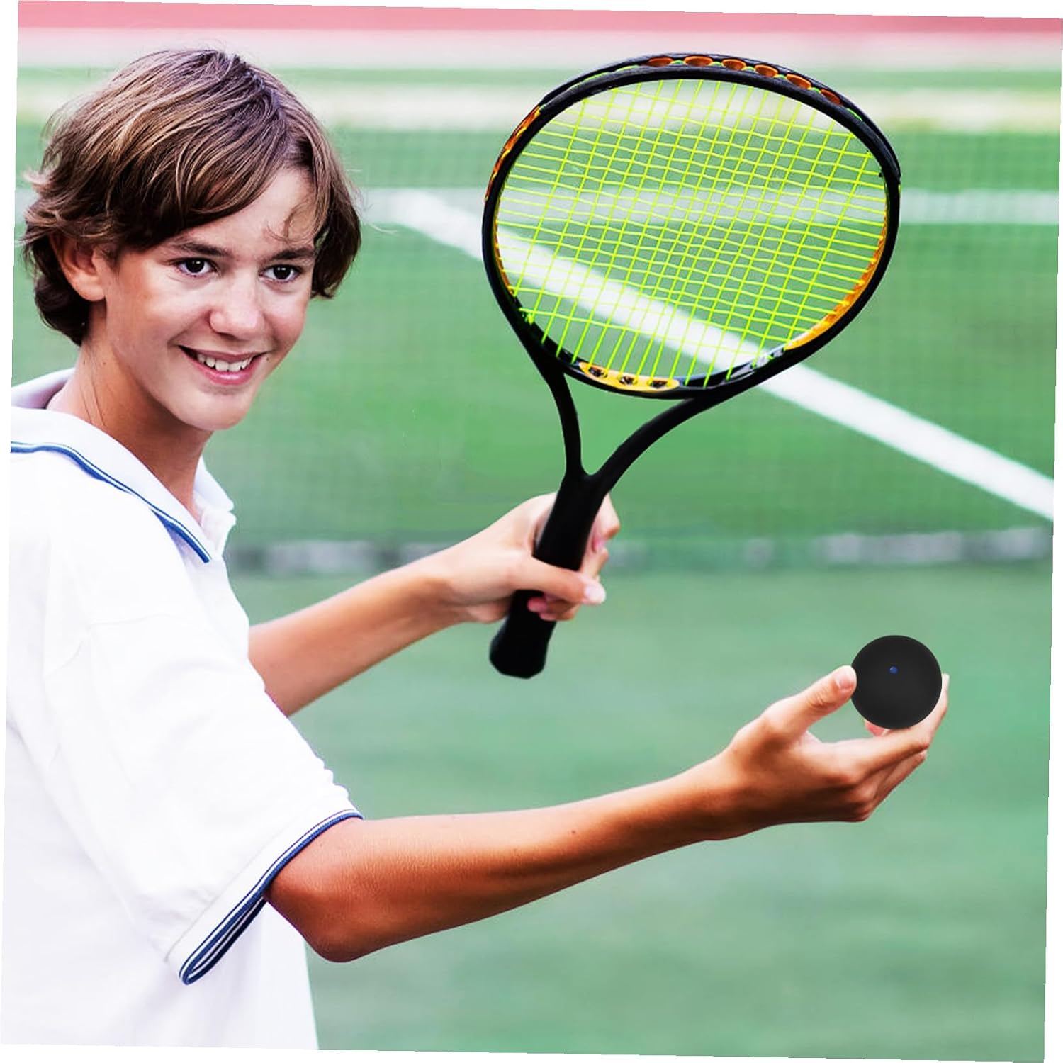 CALLARON Single Dot Squash Balls Rubber Training Balls High Elasticity for Beginners and Sports Training