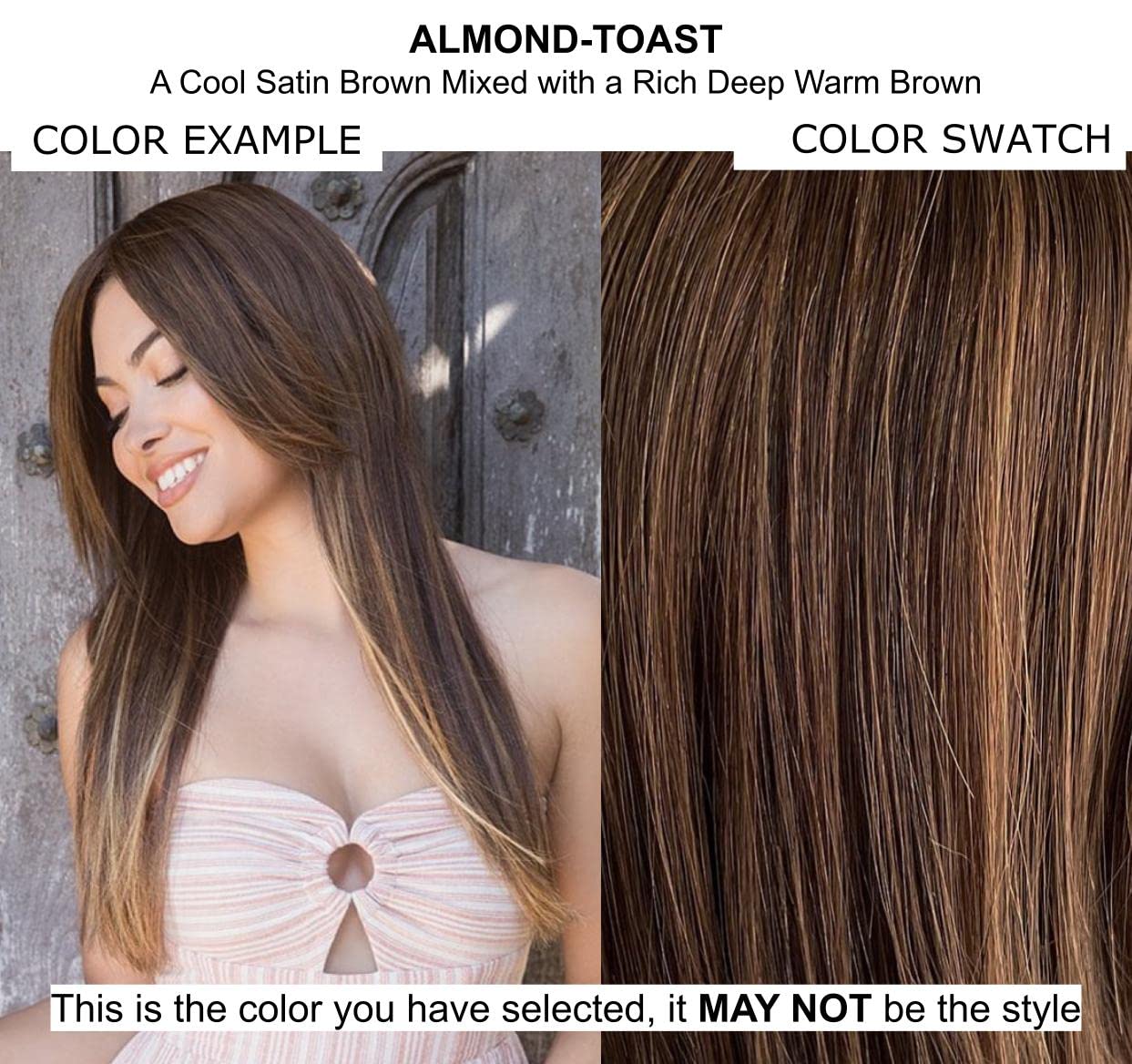 Bundle - 5 Items: Payton Human Hair Wig by Rene Paris, Christy's Wigs Q & A Booklet Luxury Shampoo & Conditioner & Mist Wide Tooth Comb - Color: Almond Toast