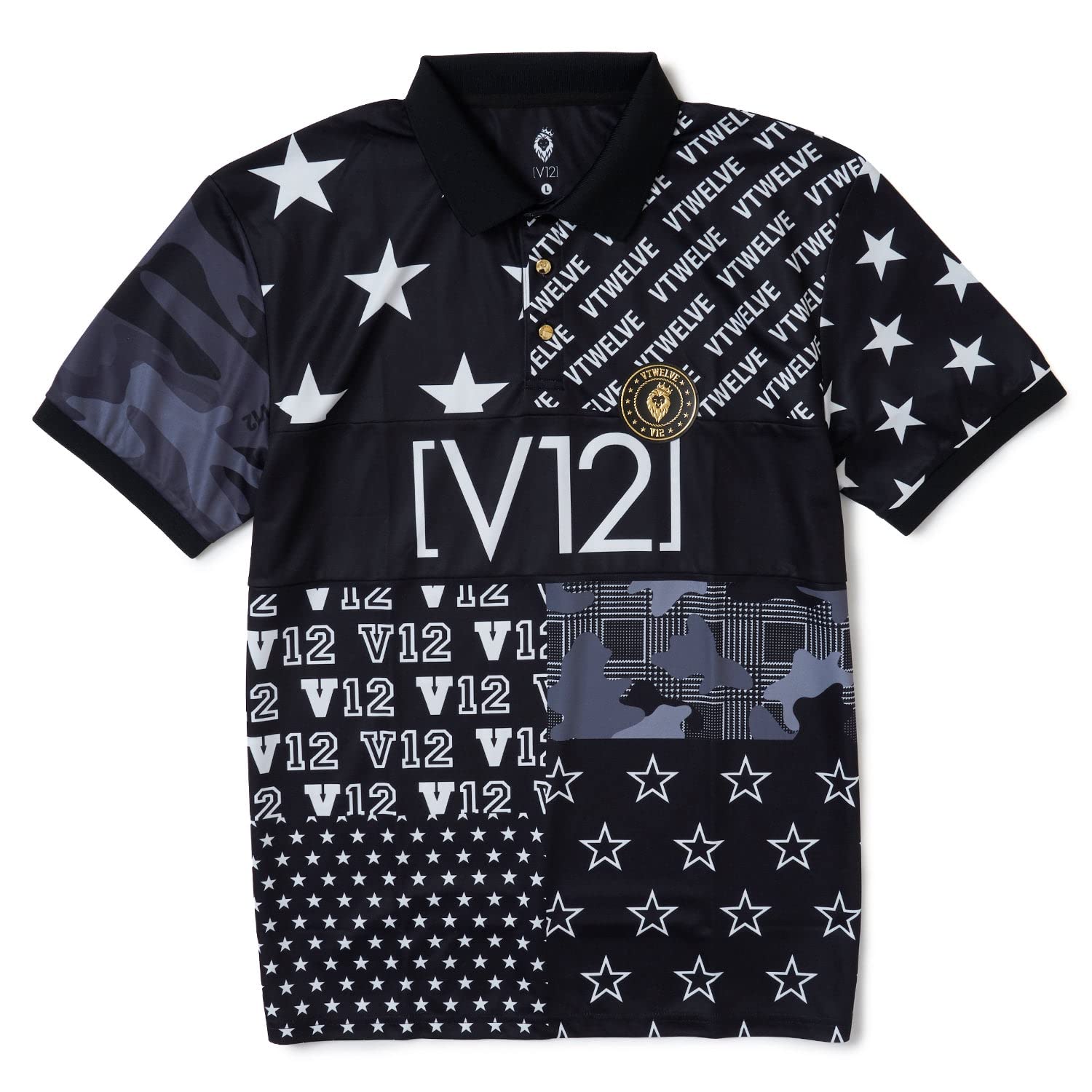 V12 ヴィトゥエルブノースリーブポロシャツサイズ2 □830