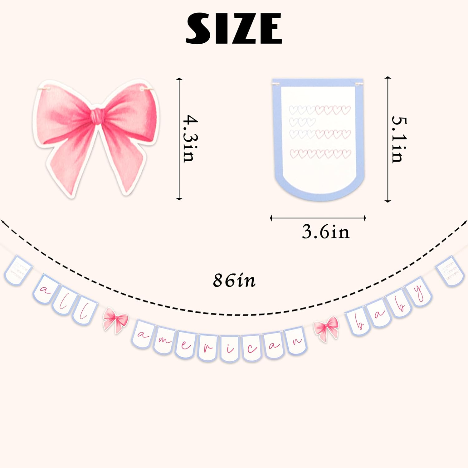All American Baby Banner/Garland image 4