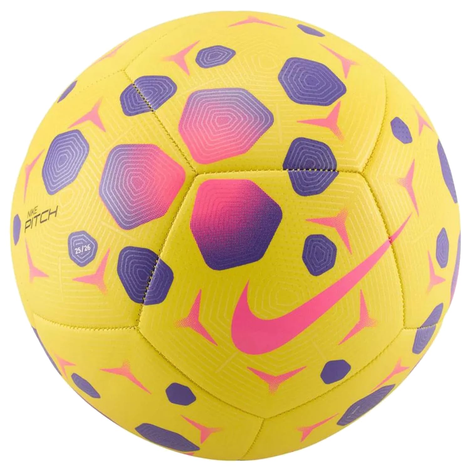 Nike Pitch Football, Yellow/Purple/Hyper Pink, HV6249-710, 4