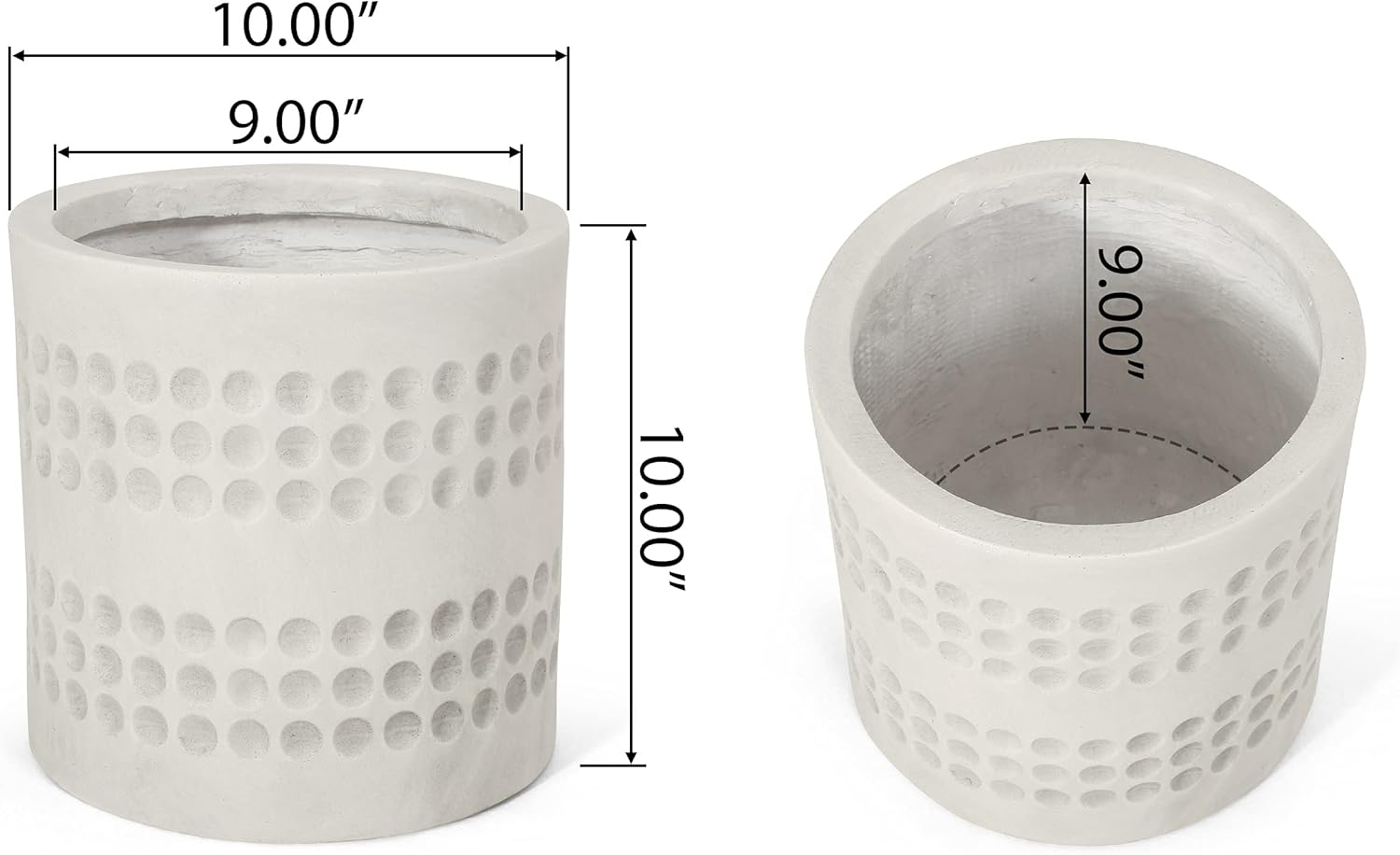 Christopher Knight Home Morelos Planter, Small, Antique White