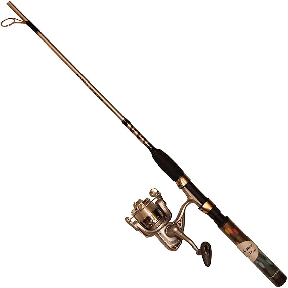 pink fishing rod with light up reel