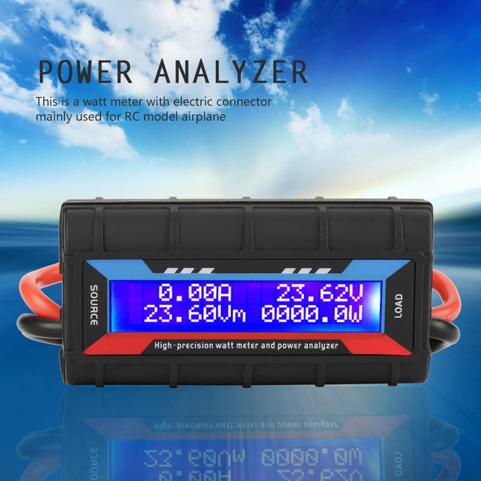 8 V ~ 60 V Hohe Präzision Watt Meter Spannung Amp Meter Power Analyzer Checker Analyzer Leistungsüberwachung mit LCD Bildschirm für RC, batterie, Solar, Wind Power(130A)