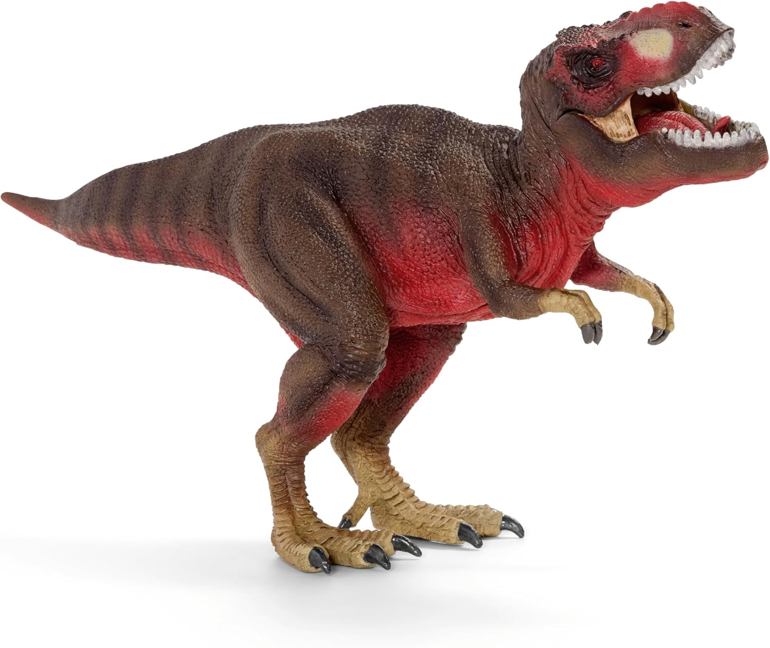 Schleich Dinosaurs - 4 PC Red Dinosaur Playset for Boys and Girls - with T Rex Figure, Allosaurus, Intrepidus and Majungasaurus - Jurassic Era Realistic Dino Figurine Toys for Kids 3+ | 77726