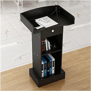 Welcome Reception Desk Conference Room Speaker's Desks Classroom Podium Table Round Arc Polishing Raised Baffle Antifall Stable Base