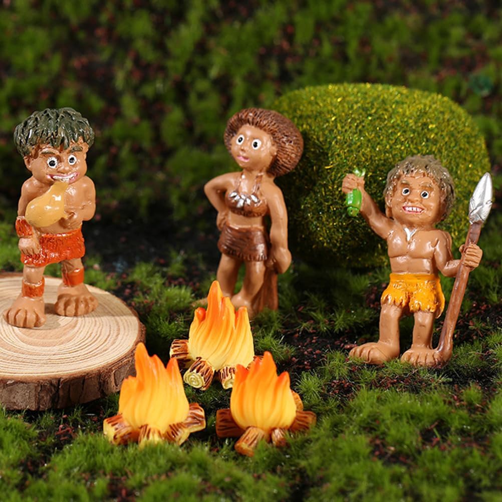 Luxshiny 24Pcs Miniature Campfire Fire Ornament Decor Model Fire Model Handicraft Fake Fire Pretend Resin Bonfire Model Miniature Decoration