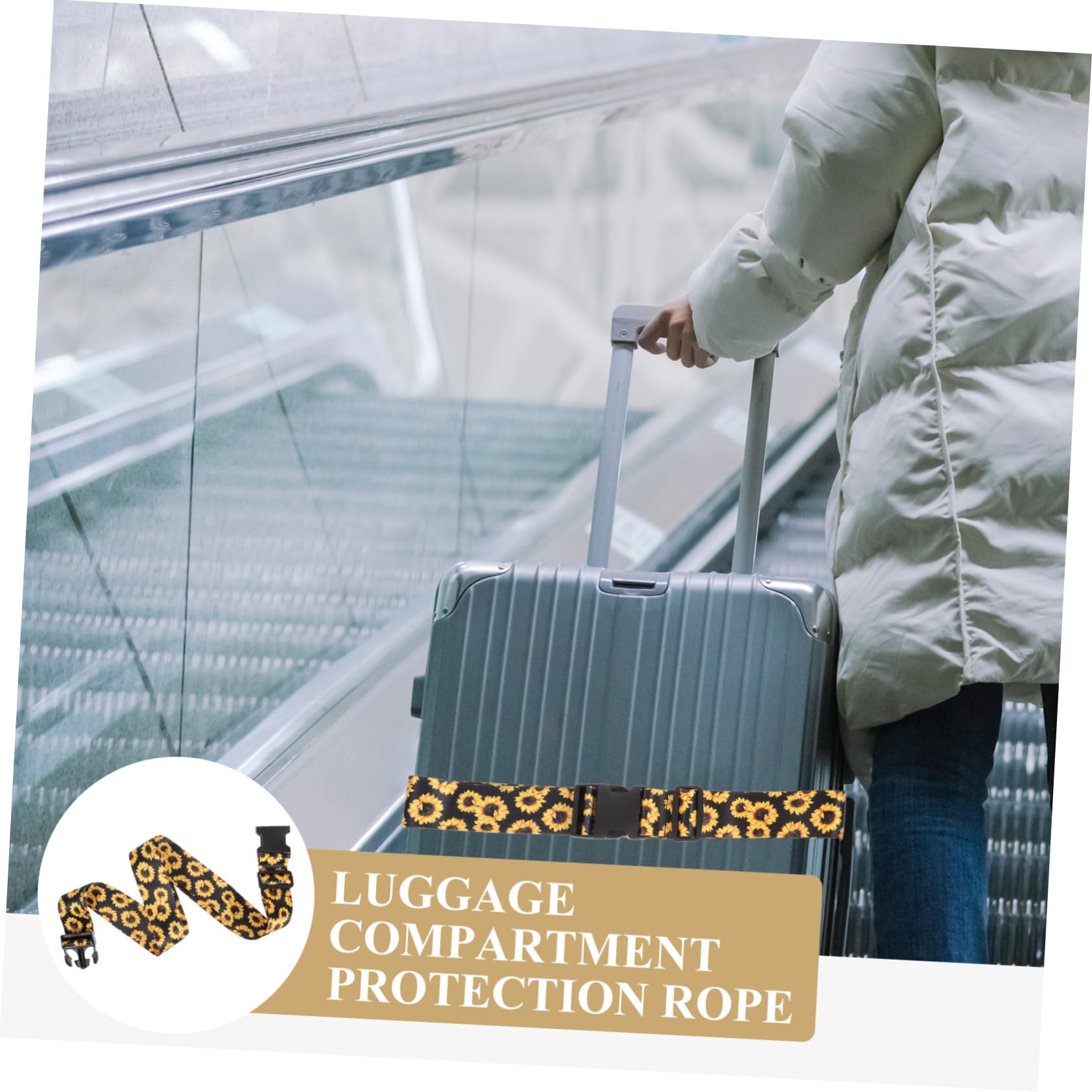 4stücke Verstellbare Gepäckgurte Mit Blumenmuster Luggage Strap Für Sicheres Für Koffer Und Reisetaschen Einfach Zu Bedienen Langlebig Und Wiederverwendbar