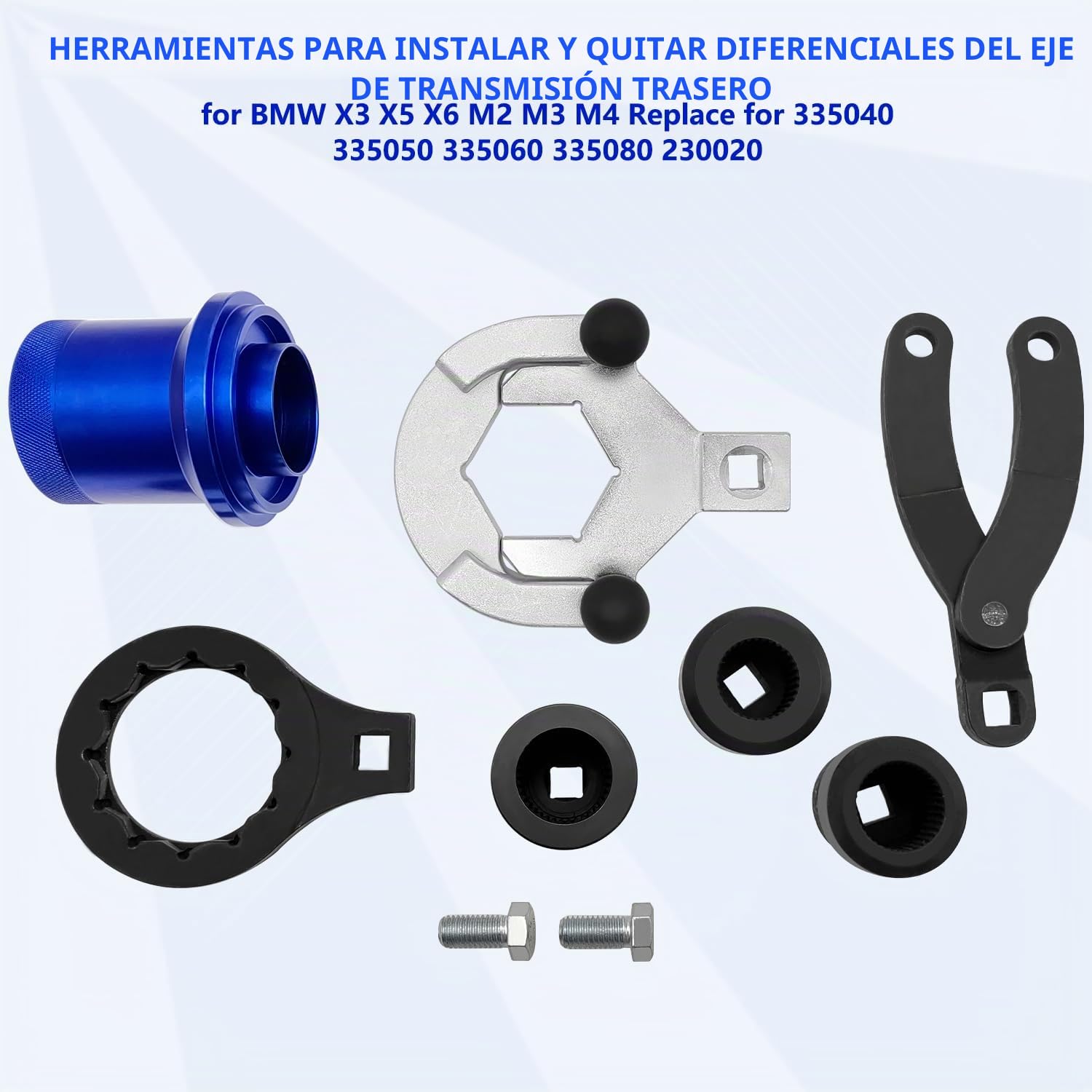 ZKTOOL Herramientas de Instalación Extracción del Diferencial del Eje de Transmisión Trasera, Aplicar para BMW E70 E90 E91 E92 X3 X5 X6 RWD 4WD Reemplazo 335040 335050 335060 335080 230020