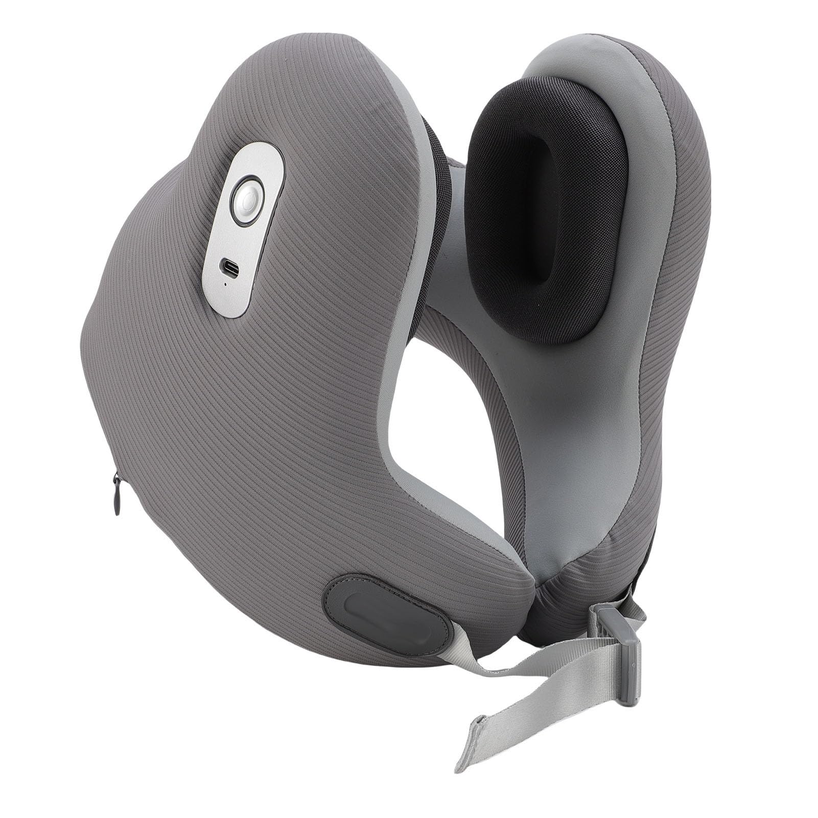 Bewinner Reise-Nackenkissen mit Bluetooth-Headset, Ergonomisches Reise-Musikkissen, Halbrundes Bluetooth-Musik-Nackenkissen mit Geräuschreduzierenden Ohrenschützern für Zuhause,
