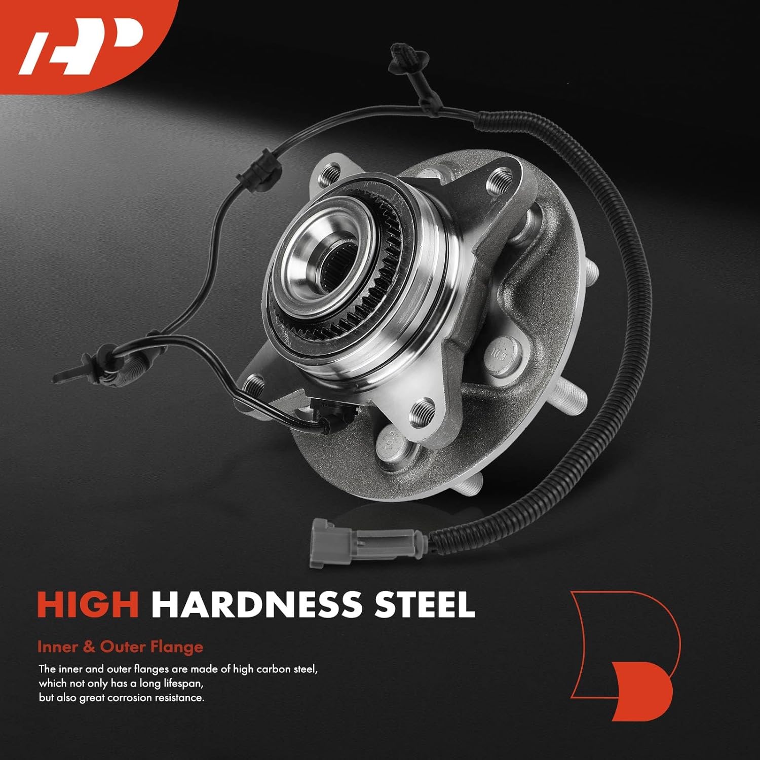 A-Premium 2 x Front Wheel Bearing and Hub Assembly with ABS Ring & ABS & 6-Lug Compatible with Ford F-150 F150 2018 2019, 4WD