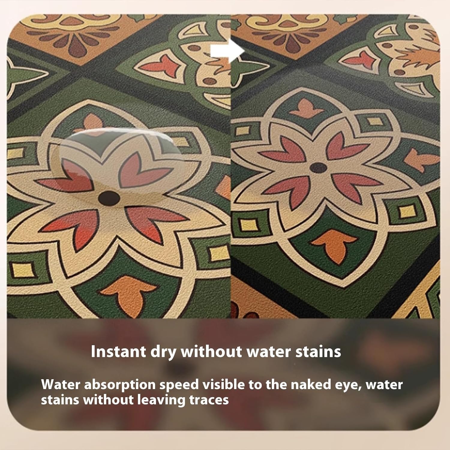 Dish Drying Mat for Water Absorbent Kitchen Utensil | Anti-Slip Kitchen Drying Sink Mat | Easy Clean Table Protector Mat for Sink, Dining, Kitchen Use & Coffee Counter Mat — Amazon image 8