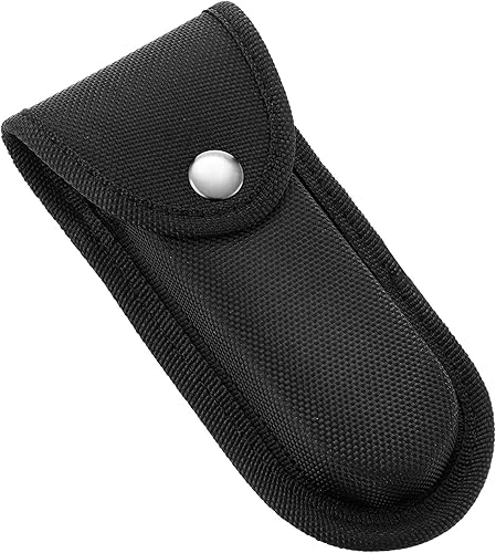 Funda de nailon para cuchillos de bolsillo, bolsa multiherramienta de 5 a 5.5 pulgadas, funda plegable para cinturón de cuchillo con cierre a
