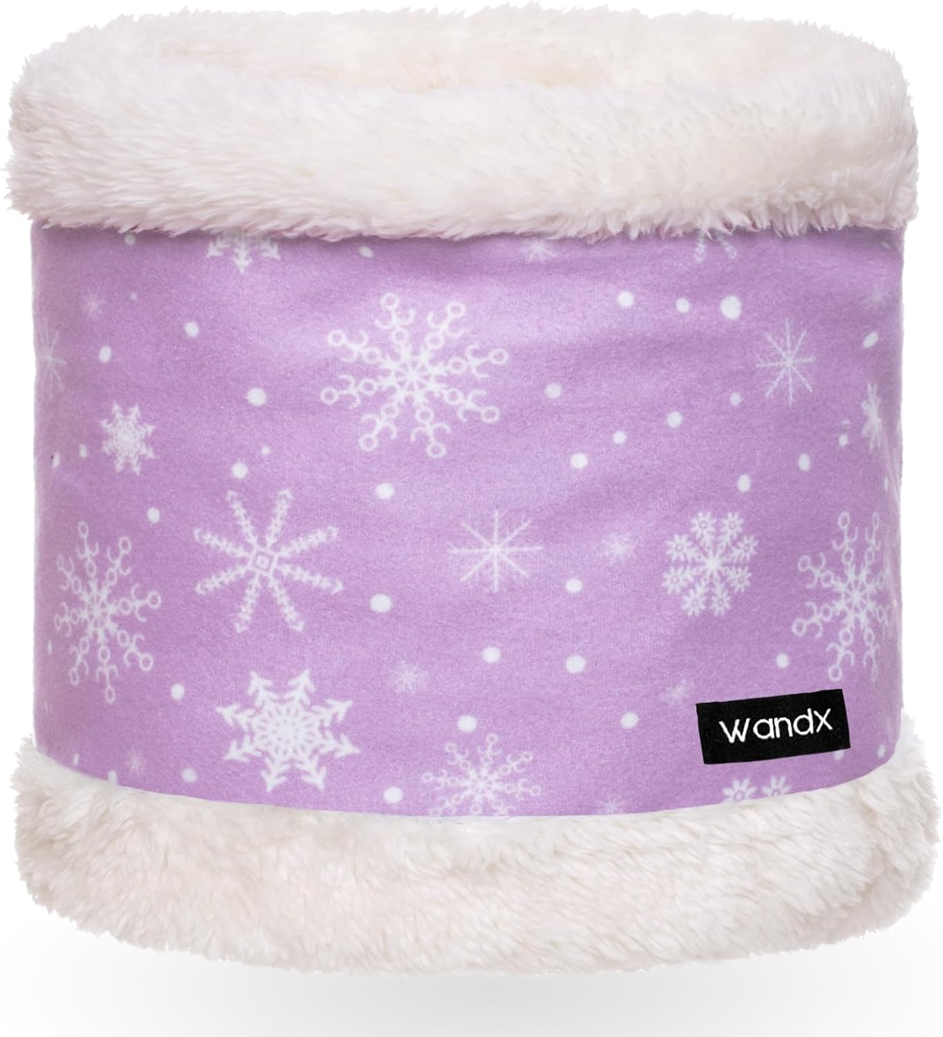 Wandx Kids Neck Gaiters Winter Cute Print Fleece Lined Neck Warmer Windproof Face Cover for Boys Girls