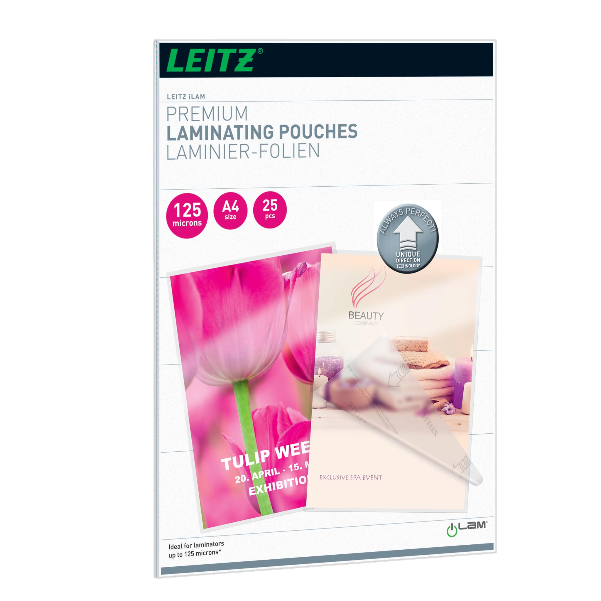 Leitz 7482 Leitz Laminate sheet A4 125 micron glossy 25 pcs