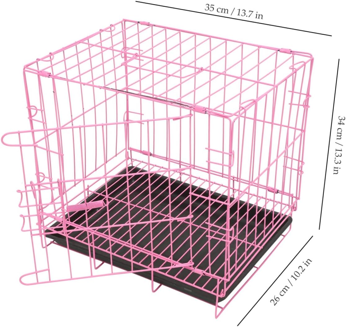 Pet Cage for On-the-go Portable Folding Cage Safe Comfortable Pet Crate for Small Medium Dogs